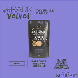 Schesir After Dark Pouch Tavuklu ve Ördek Etli Tahılsız Yetişkin Kedi Konservesi 80 Gr - Thumbnail