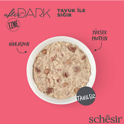 Schesir After Dark Pate Tavuk Etli ve Sığır Etli Tahılsız Yetişkin Kedi Konservesi 80 Gr - Thumbnail