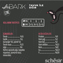 Schesir After Dark Pate Tavuk Etli ve Sığır Etli Tahılsız Yetişkin Kedi Konservesi 80 Gr - Thumbnail