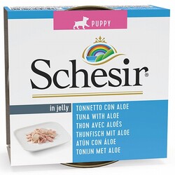 Schesir - Schesir Ton Balıklı ve Aloe Veralı Jelly Yavru Köpek Konservesi 150 Gr 