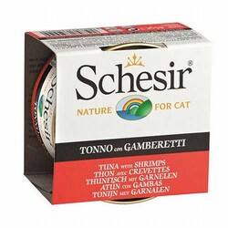 Schesir - Schesir Ton Balıklı ve Karidesli Jelly Yetişkin Kedi Konservesi 6 Adet 85 Gr 