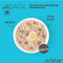 Schesir After Dark Pate Tavuk Etli ve Bıldırcın Yumurtalı Tahılsız Yetişkin Kedi Konservesi 80 Gr - Thumbnail