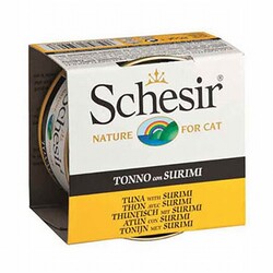 Schesir - Schesir Ton Balıklı ve Surimili Jelly Yetişkin Kedi Konservesi 6 Adet 85 Gr 