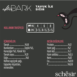 Schesir After Dark Sos İçinde Tavuk Etli ve Sığır Etli Tahılsız Yetişkin Kedi Konservesi 80 Gr - Thumbnail