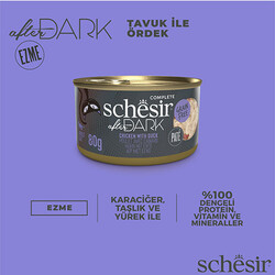 Schesir After Dark Pate Tavuk Etli ve Ördek Etli Tahılsız Yetişkin Kedi Konservesi 80 Gr - Thumbnail