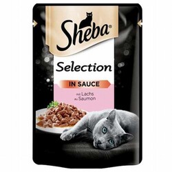 Sheba - Sheba Pouch Somonlu Yetişkin Kedi Konservesi 12 Adet 85 Gr 