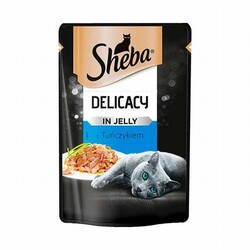 Sheba - Sheba Pouch Ton Balıklı Yetişkin Kedi Konservesi 12 Adet 85 Gr 