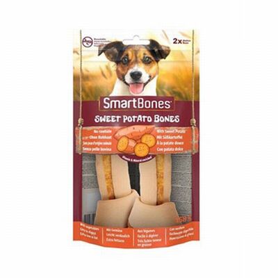 SmartBones Tavuklu Tatlı Patatesli Medium Düğüm Kemik Köpek Ödülü 2'li 158 Gr 