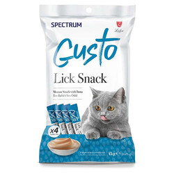 Spectrum - Spectrum Gusto Ton Balıklı Sıvı Kedi Ödül Maması 4x15 Gr 