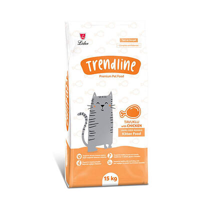 Trendline Kitten Tavuklu Yavru Kedi Maması 15 Kg 