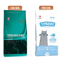 Trendline - Trendline Tavuklu ve Pirinçli Kısırlaştırılmış Kedi Maması 15 Kg 