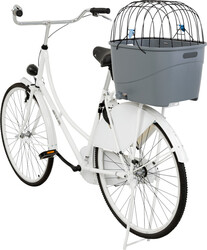 Trixie - Trixie Bisiklet Arkası Köpek Taşıma Sepeti 36x47x46 Cm Gri