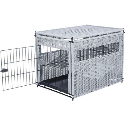 Trixie Dekoratif Rattan Sargılı Metal Köpek Kafesi M 58x60x77 Cm