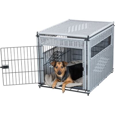 Trixie Dekoratif Rattan Sargılı Metal Köpek Kafesi M 58x60x77 Cm