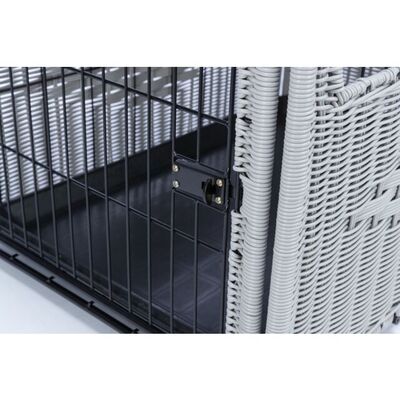 Trixie Dekoratif Rattan Sargılı Metal Köpek Kafesi M 58x60x77 Cm