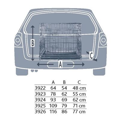 Trixie Galvaniz Metal Köpek Taşıma Kafesi 109x79x71 Cm