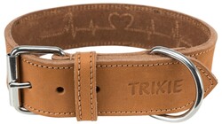 Trixie - Trixie Kalın Deri Köpek Boyun Tasması 38-47 Cm 40 Mm Medium Kahverengi