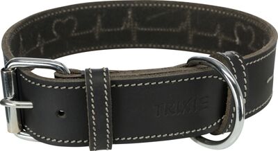 Trixie Kalın Deri Köpek Boyun Tasması 38-47 Cm 40 Mm Medium Siyah