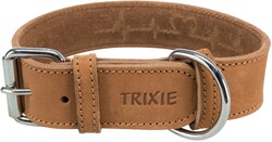 Trixie - Trixie Kalın Deri Köpek Boyun Tasması 47-55 Cm 40Mm Large Kahverengi