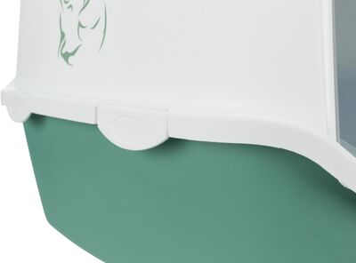 Trixie Kapalı Kedi Tuvaleti 40x40x56 Cm Yeşil Beyaz