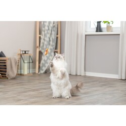 Trixie Kedi Otlu Peluş Balık Kedi Oltası 46 Cm - Thumbnail