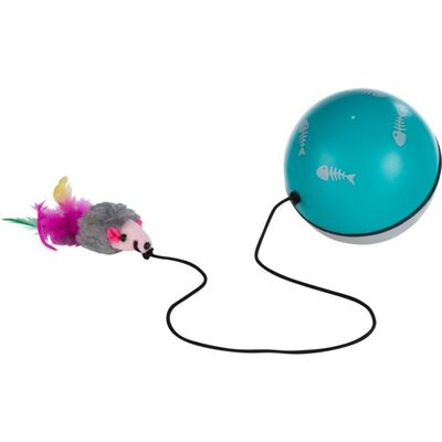 Trixie Pilli Oyun Topu ve Fare Kedi Oyuncağı 9 Cm