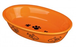 Trixie Balık Desenli Seramik Kedi Mama Su Kabı 0,2 Lt 15x10 Cm - Thumbnail
