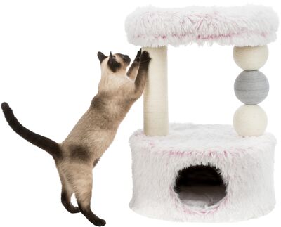 Trixie Kedi Tırmalaması ve Yatağı Beyaz Pembe 73 Cm