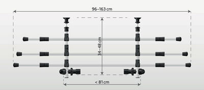 Trixie Köpek Alüminyum Bagaj Demiri 34-48x96-163 Cm