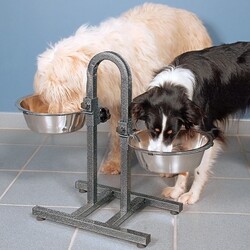 Trixie Paslanmaz Çelik Ayaklı İkili Köpek Mama ve Su Kabı 2,8 Lt 24 Cm - Thumbnail