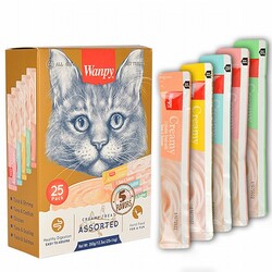 Wanpy - Wanpy Karışık Krema Kedi Ödülü 25x14 Gr 