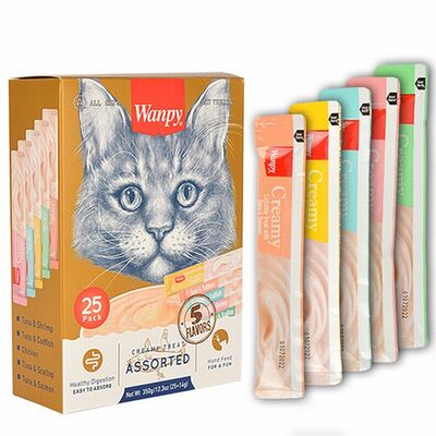 Wanpy Karışık Krema Kedi Ödülü 25x14 Gr 