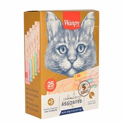 Wanpy Karışık Krema Kedi Ödülü 25x14 Gr - Thumbnail