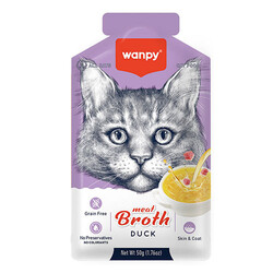 Wanpy - Wanpy Ördek Etli Tahılsız Kedi Çorbası 50 Gr 