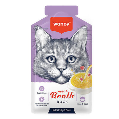 Wanpy Ördek Etli Tahılsız Kedi Çorbası 50 Gr 