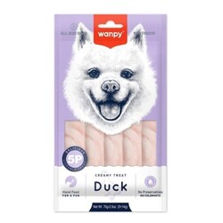 Wanpy - Wanpy Ördekli Krema Köpek Ödülü 5x14 Gr 