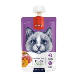 Wanpy - Wanpy Ördekli ve Bal Kabaklı Ezme Kedi Ödülü 90 Gr 