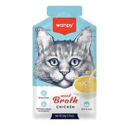 Wanpy - Wanpy Tavuk Etli Tahılsız Kedi Çorbası 50 Gr 