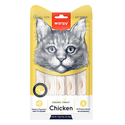 Wanpy Tavuklu Krema Kedi Ödülü 5x14 Gr 