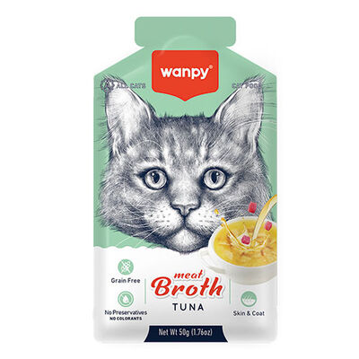 Wanpy Ton Balıklı Tahılsız Kedi Çorbası 50 Gr 