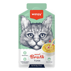 Wanpy - Wanpy Ton Balıklı Tahılsız Kedi Çorbası 50 Gr 