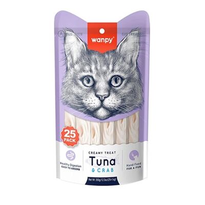 Wanpy Ton Balıklı ve Yengeçli Krema Kedi Ödülü 5x14 Gr 