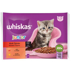 Whiskas - Whiskas Pouch Sos İçinde Sığırlı ve Tavuklu Yavru Kedi Konservesi 4x85 Gr 