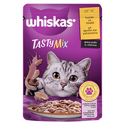 Whiskas - Whiskas Pouch Tastymix Sos İçinde Kuzulu ve Hindili Yetişkin Kedi Konservesi 28 Adet 85 Gr 