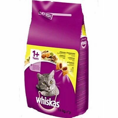 Whiskas Tavuklu ve Sebzeli Yetişkin Kedi Maması 3,8 Kg 